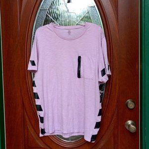 INC Casual Lilac Short Sleeve Tee Size XL